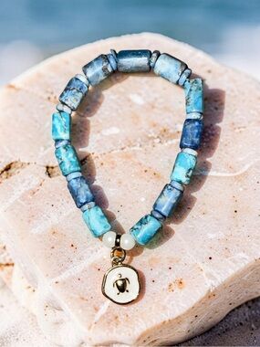 Imperial Jasper Rondelle bracelet 💙